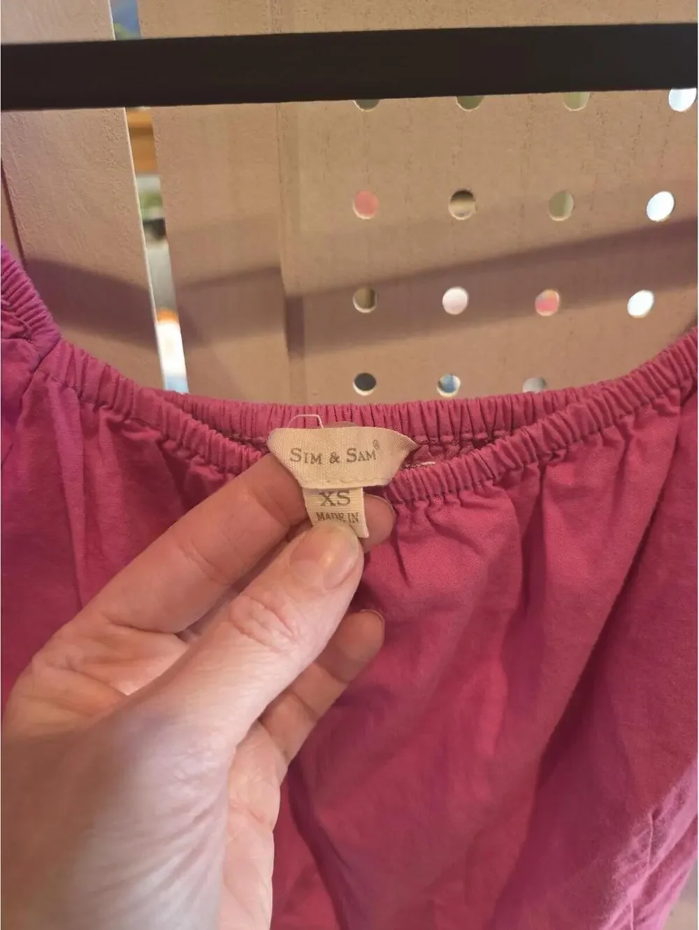 Sim & Sam Pink Puff Sleeve Dress XS - Picture 2 of 8